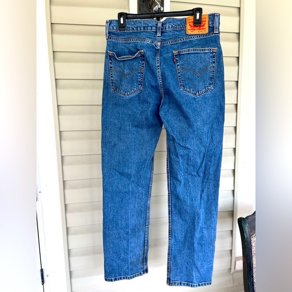 Levis 514 Jeans Mens 31x30 Straight Leg Medium Wash Faded Stretch Denim - Picture 1 of 10